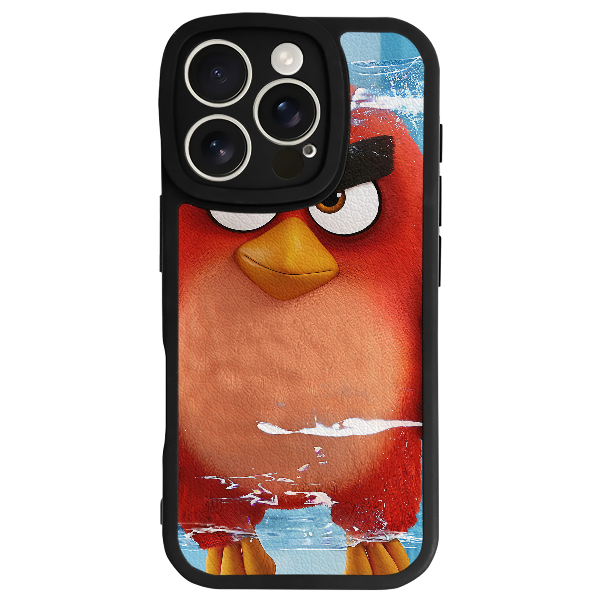 （画像用） Angry Birds アングリーバード 【iPhone 16シリーズ対応】シリコンスマホケース（レザー調） 材質：シリコン